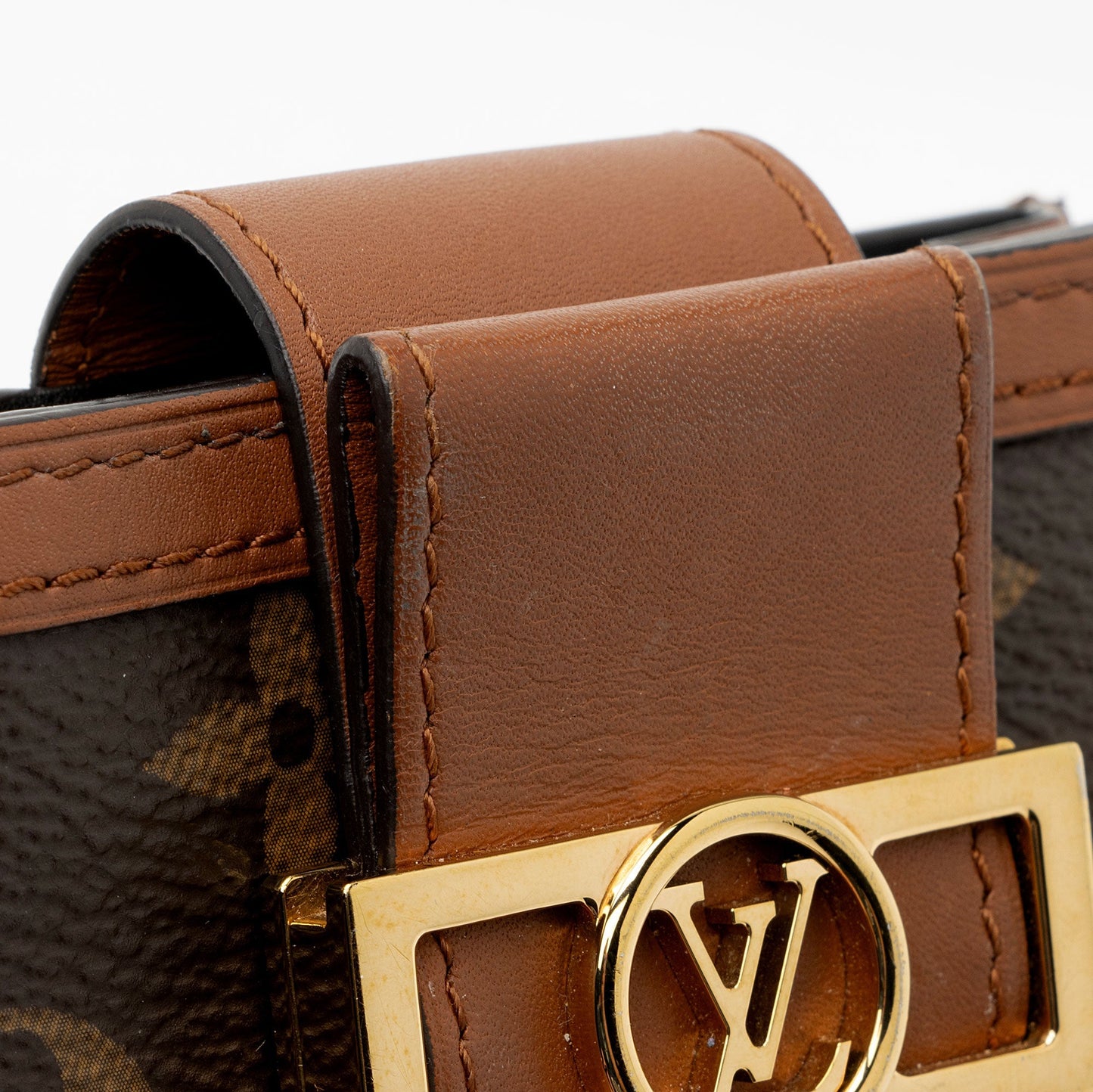 Louis Vuitton Reverse Monogram Dauphine Card Case Wallet (SHF-9MqtEn)