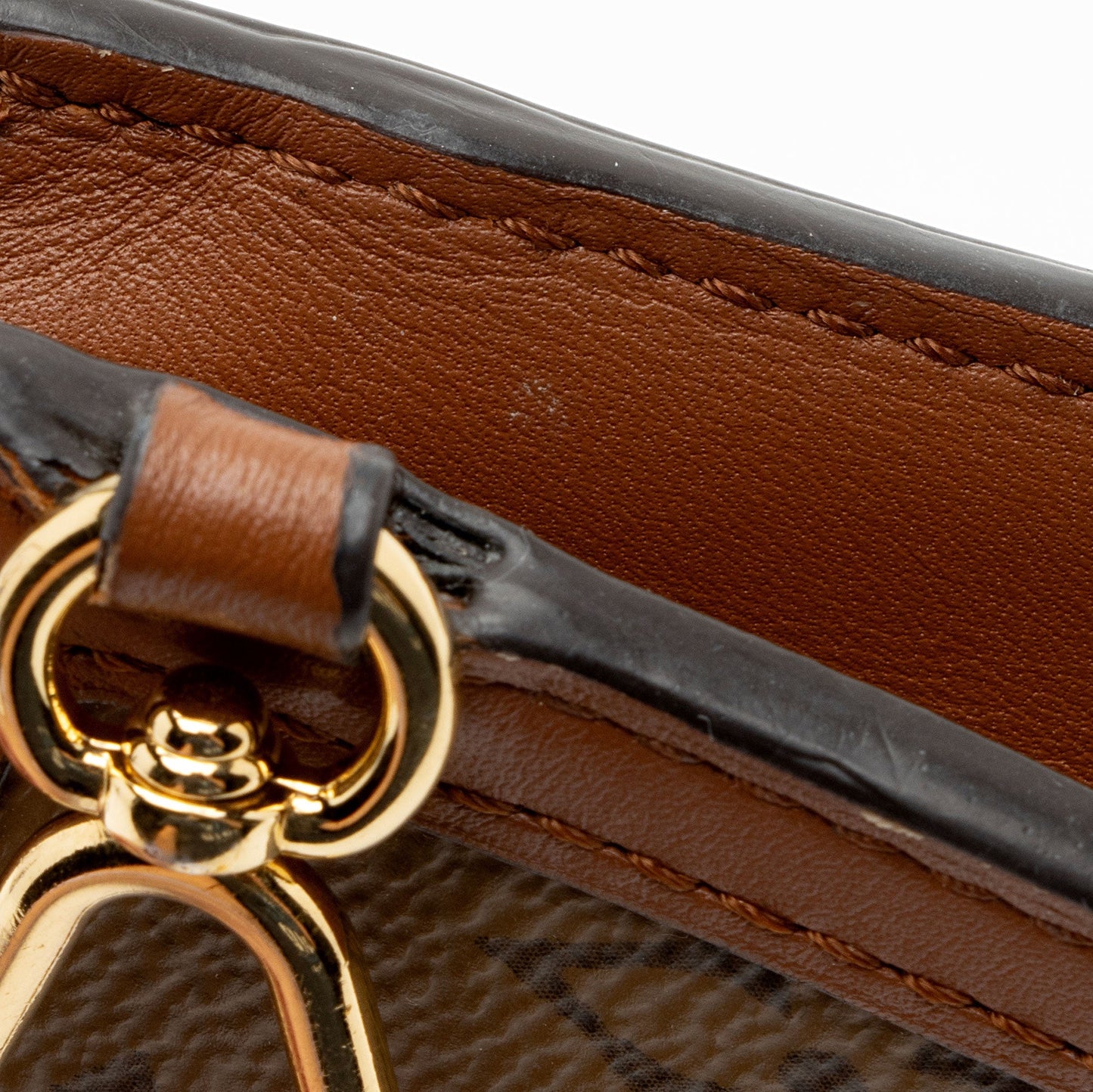 Louis Vuitton Reverse Monogram Dauphine Card Case Wallet (SHF-9MqtEn)