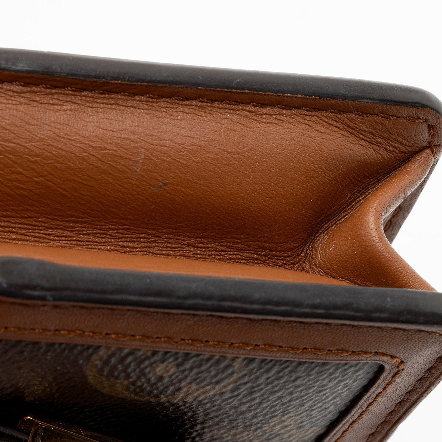 Louis Vuitton Reverse Monogram Dauphine Card Case Wallet (SHF-9MqtEn)