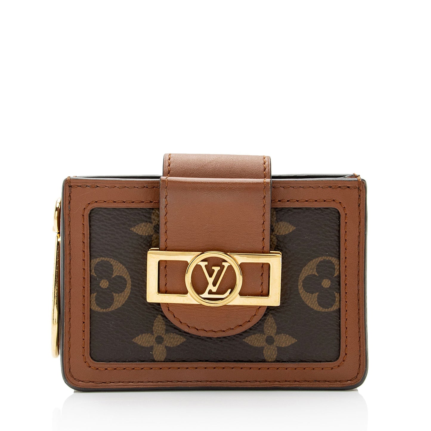 Louis Vuitton Reverse Monogram Dauphine Card Case Wallet (SHF-9MqtEn)