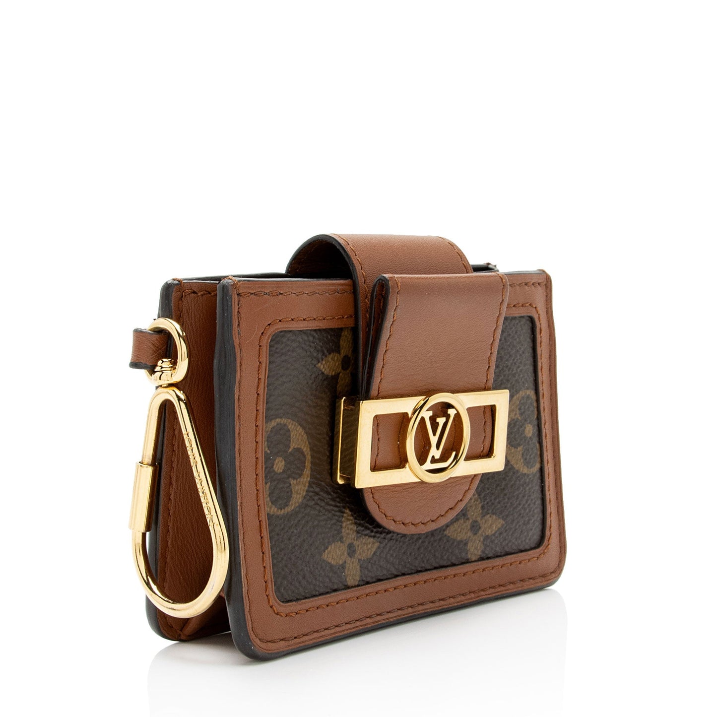 Louis Vuitton Reverse Monogram Dauphine Card Case Wallet (SHF-9MqtEn)