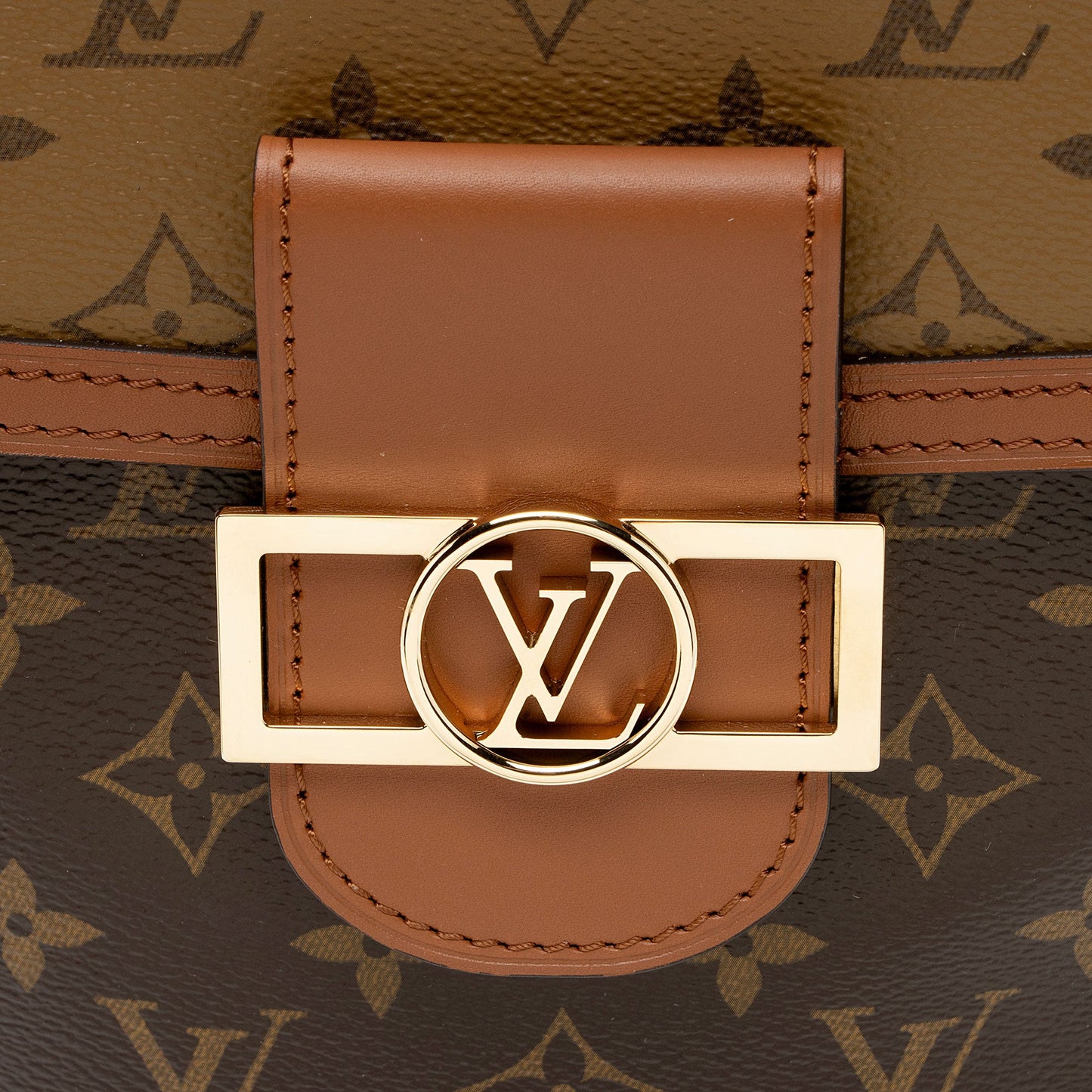 Louis Vuitton Reverse Monogram Dauphine PM Backpack (SHF-3cjagj)