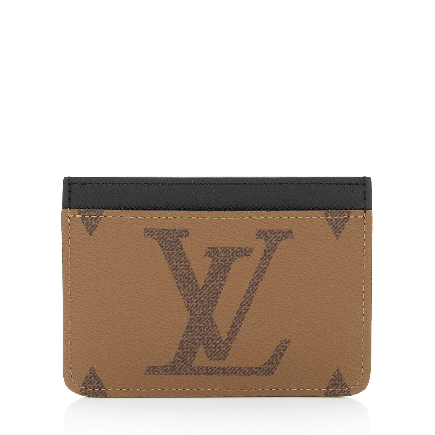 Louis Vuitton Reverse Monogram LV Side-Up Card Holder (SHF-qf7PYZ)