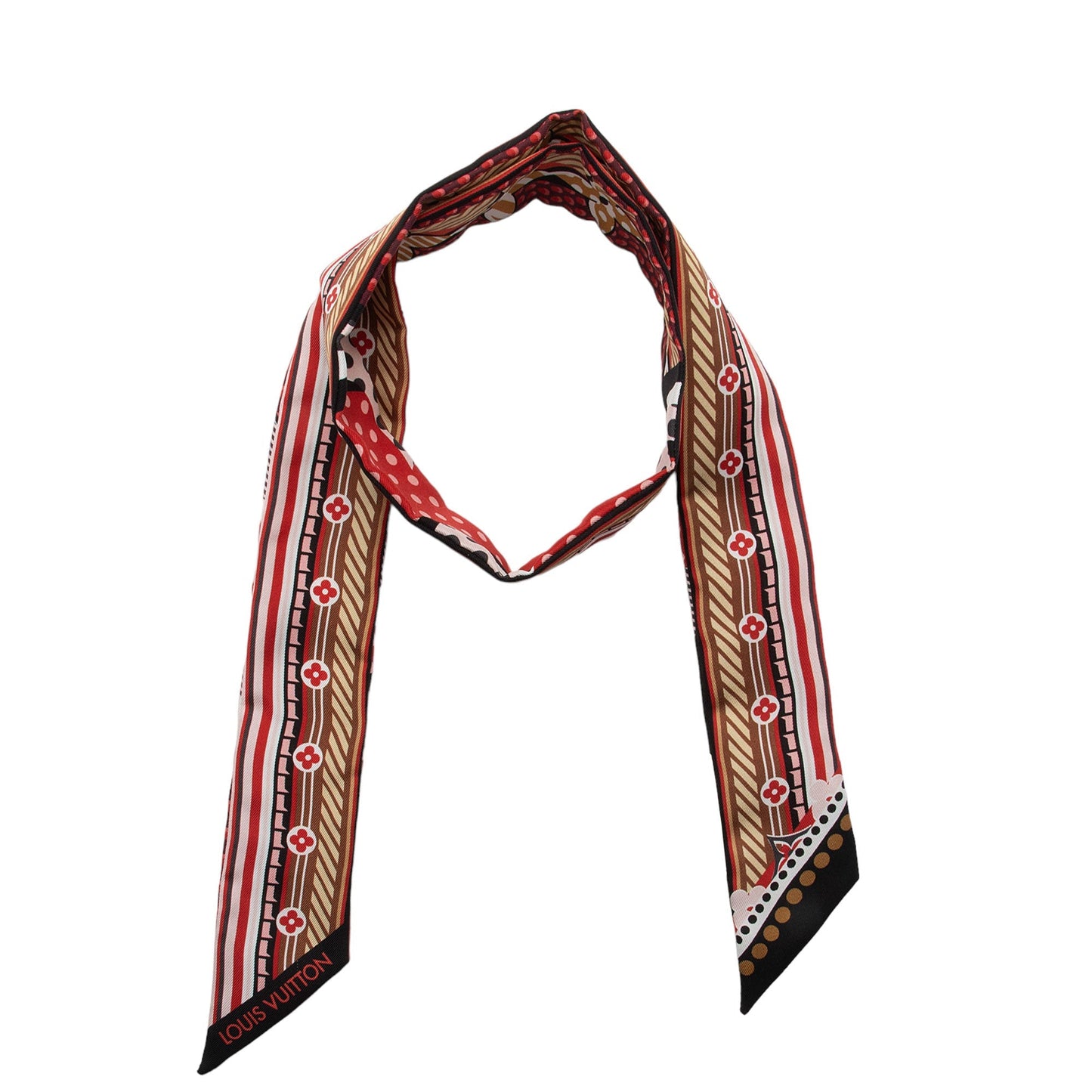 Louis Vuitton Silk Pop Monogram BB Bandeau Scarf (SHF-9gBfx7)