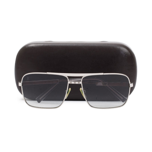 Louis Vuitton Silver Metal Attitude Sunglasses