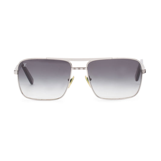 Louis Vuitton Silver Metal Attitude Sunglasses