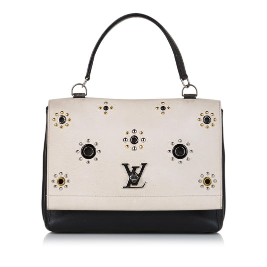 Louis Vuitton Spring 2017 LockMe II Mechanical Flowers Satchel (SHG-37452)