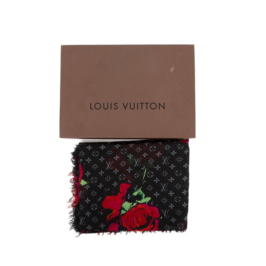 Louis Vuitton Stephen Sprouse Monogram Roses Stole