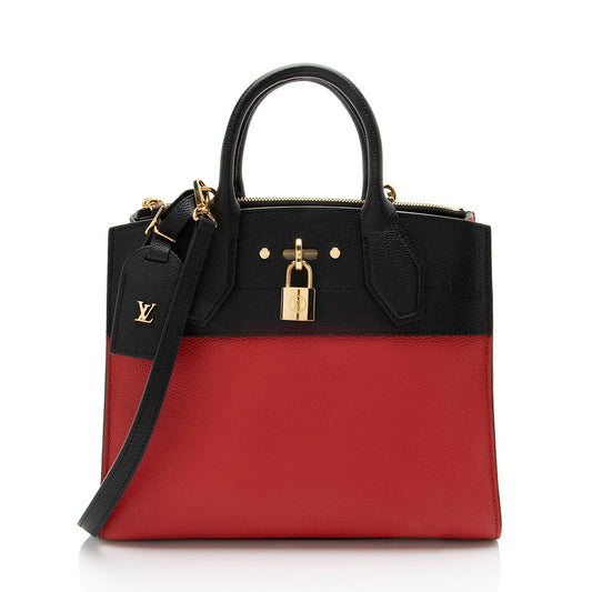 Louis Vuitton Taurillon City Steamer PM Tote