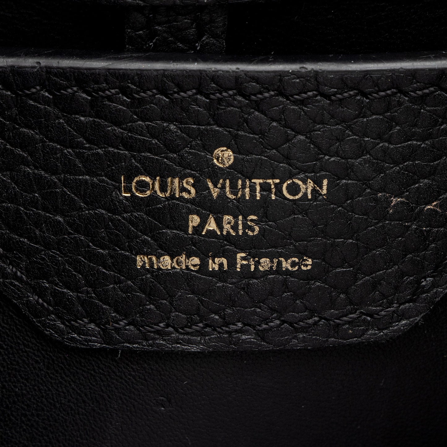 Louis Vuitton Taurillon Fringe Capucines BB Bag (SHF-hlIFH5)