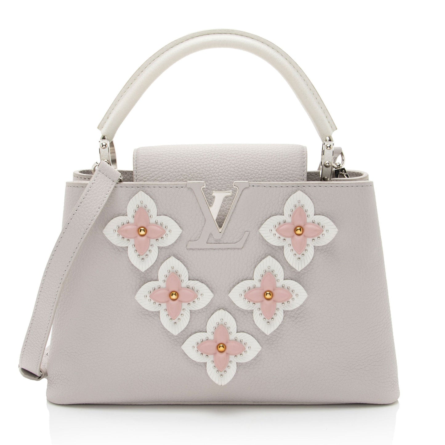 Louis Vuitton Taurillon Mechanical Flowers Capucines PM Bag