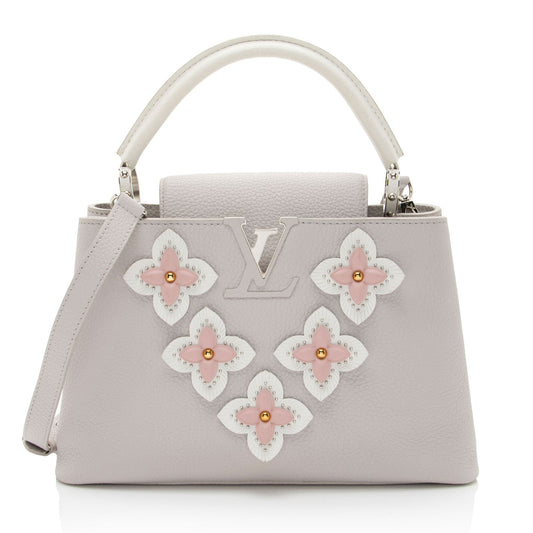 Louis Vuitton Taurillon Mechanical Flowers Capucines PM Bag