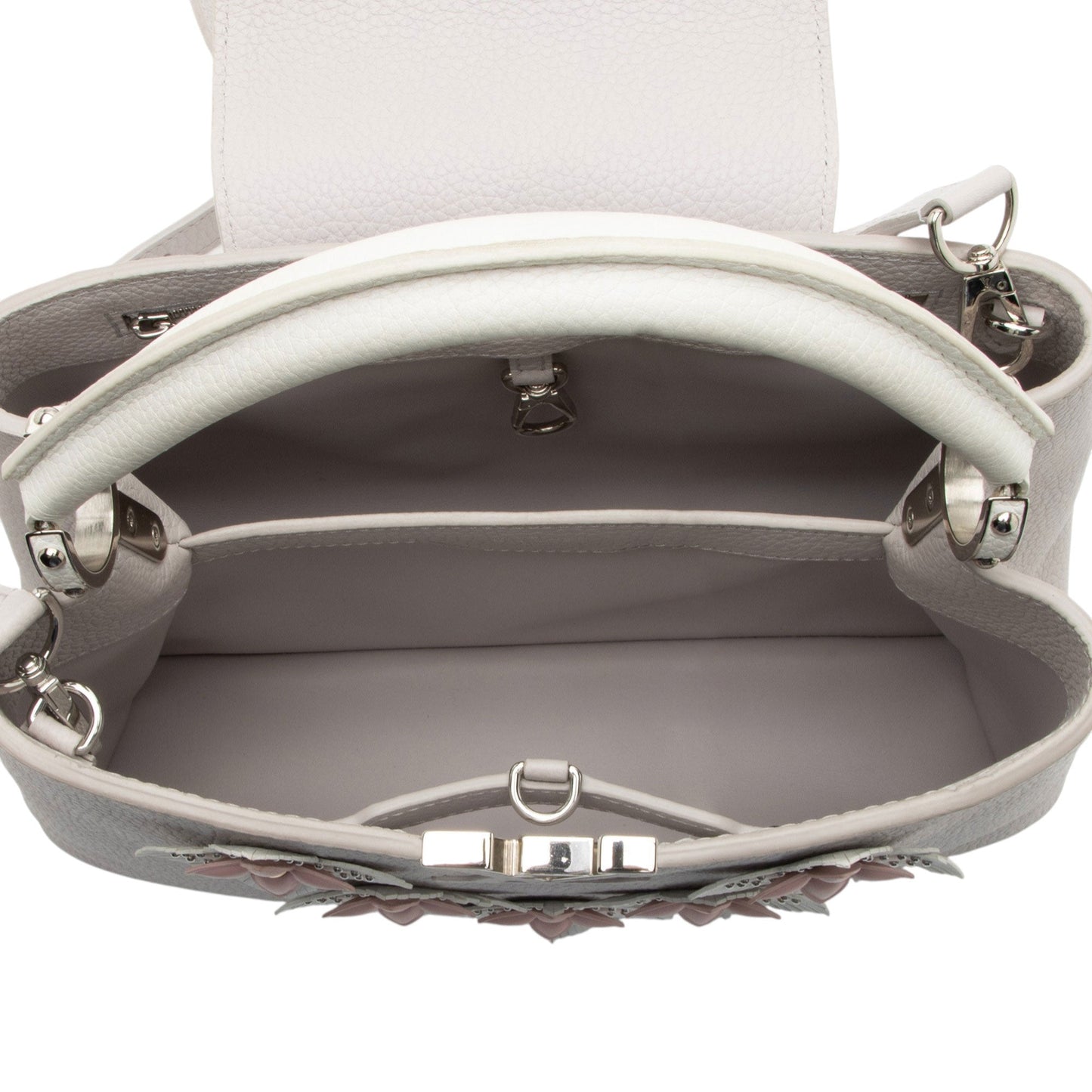Louis Vuitton Taurillon Mechanical Flowers Capucines PM Bag