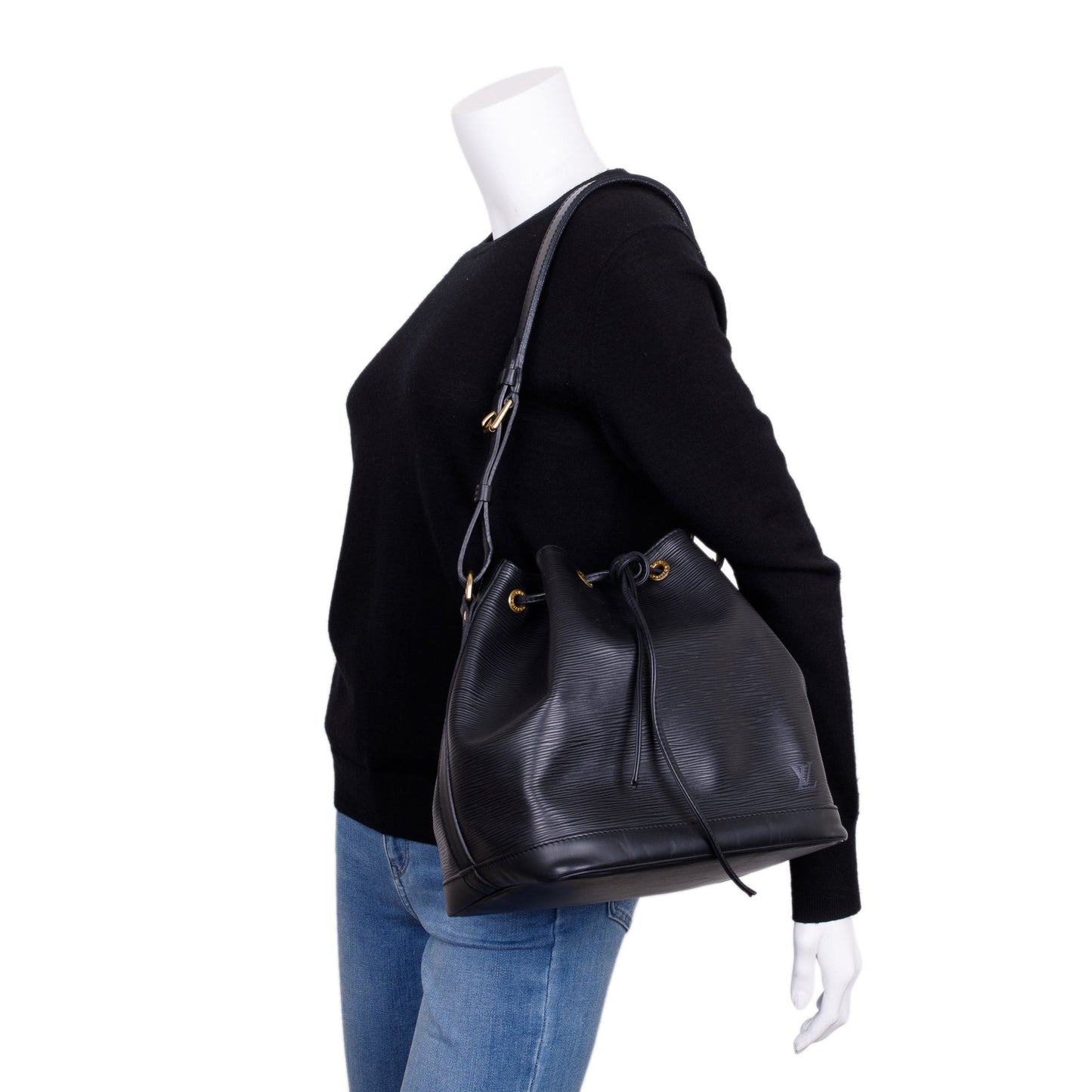 Louis Vuitton Vintage Black Epi Leather Petit Noe Bag