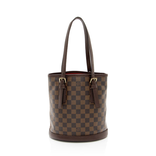 Louis Vuitton Vintage Damier Ebene Marais Bucket Tote
