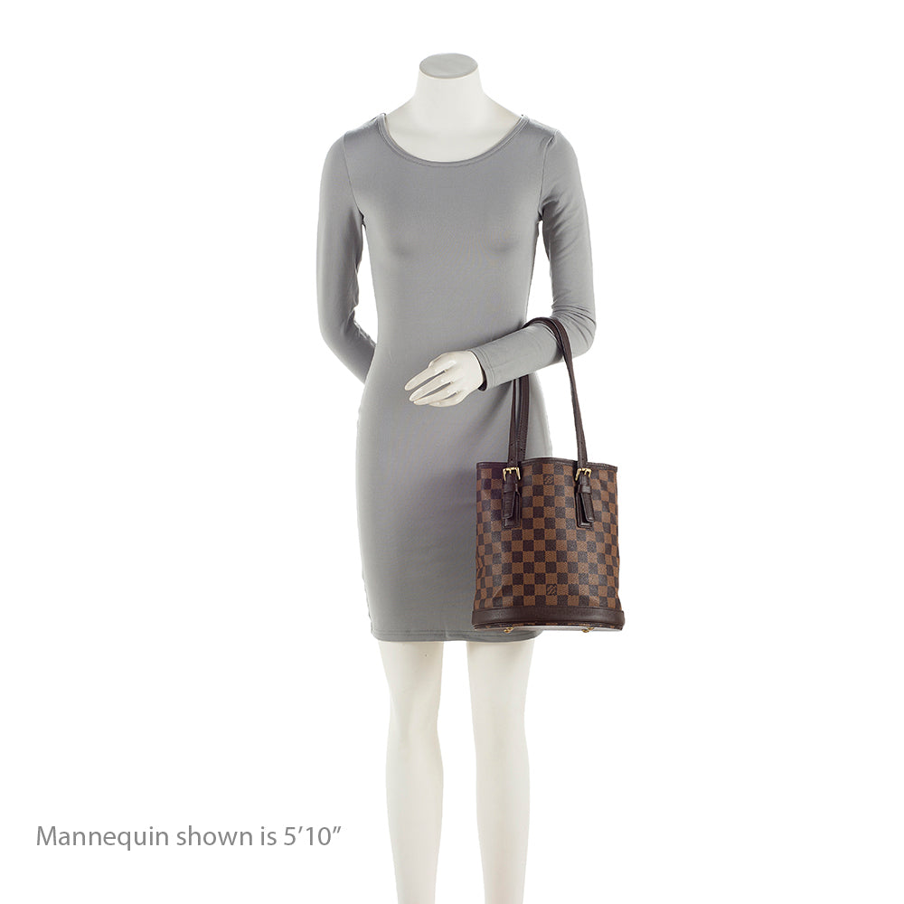 Louis Vuitton Vintage Damier Ebene Marais Bucket Tote