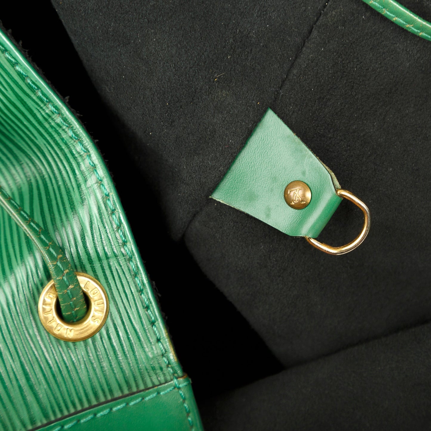 Louis Vuitton Vintage Green Epi Petit Noe Bag