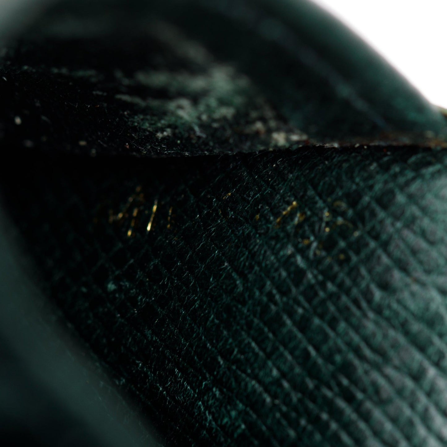 Louis Vuitton Vintage Green Taiga Leather Card Case