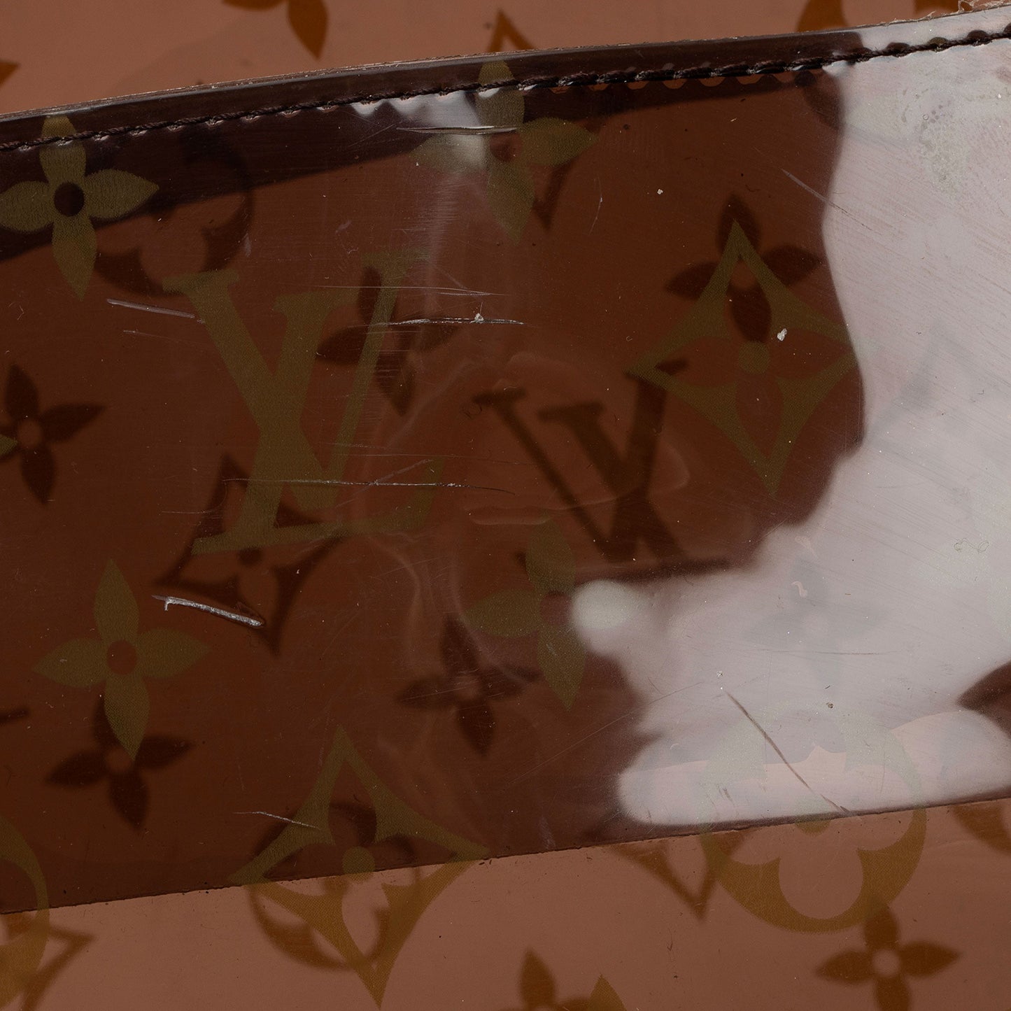 Louis Vuitton Vintage Limited Edition Monogram Vinyl Ambre Cruise Tote