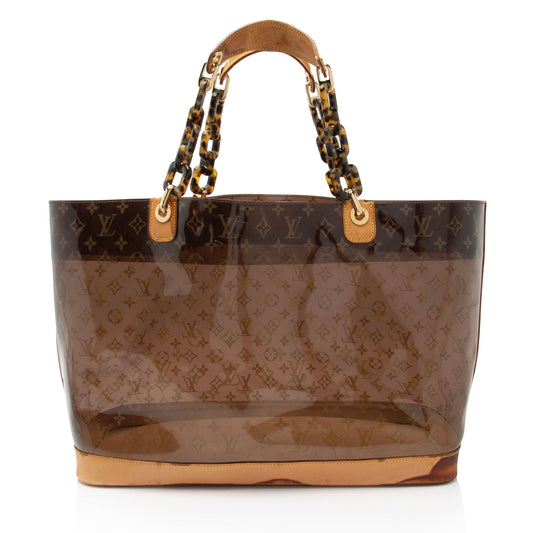 Louis Vuitton Vintage Limited Edition Monogram Vinyl Ambre Cruise Tote