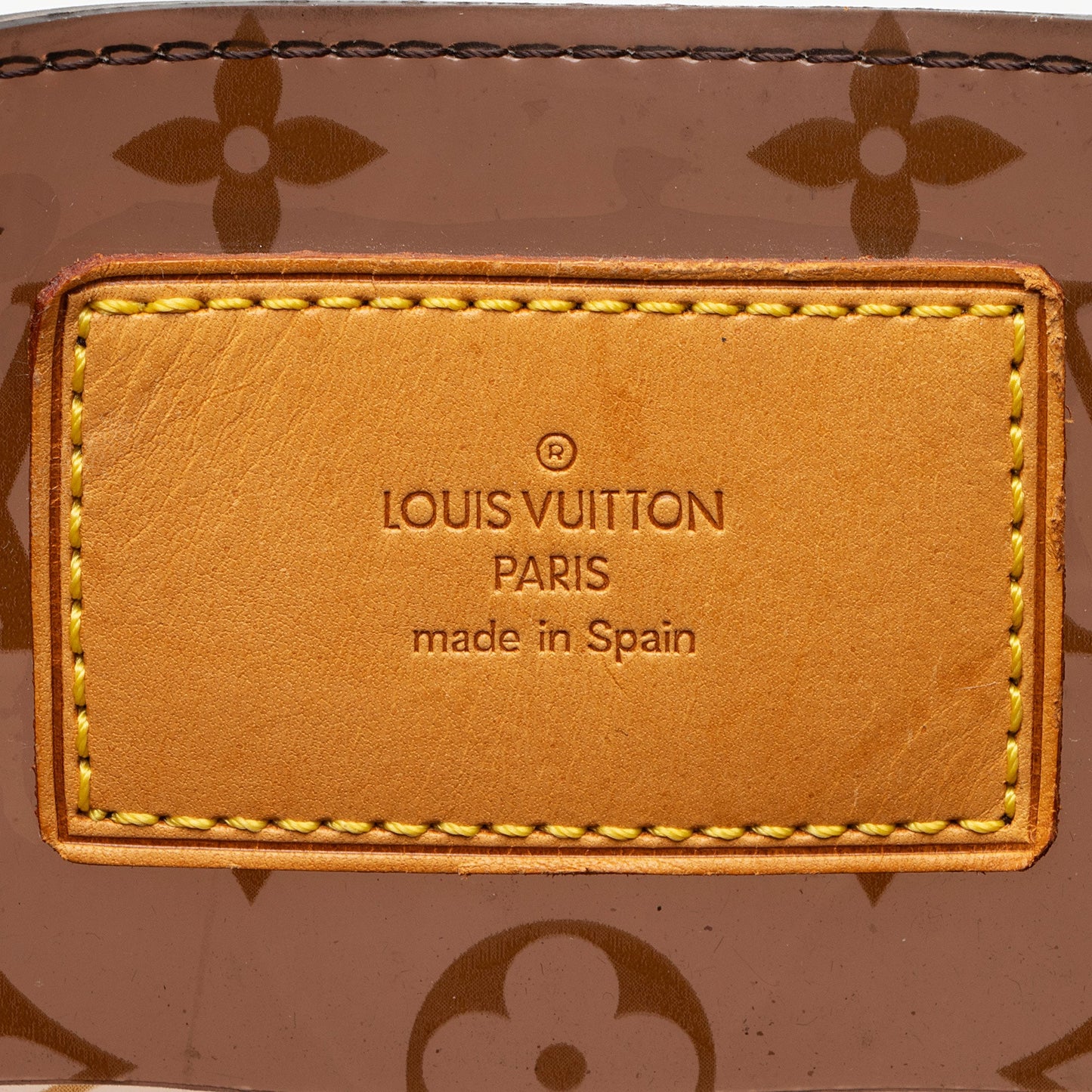 Louis Vuitton Vintage Limited Edition Monogram Vinyl Ambre Cruise Tote