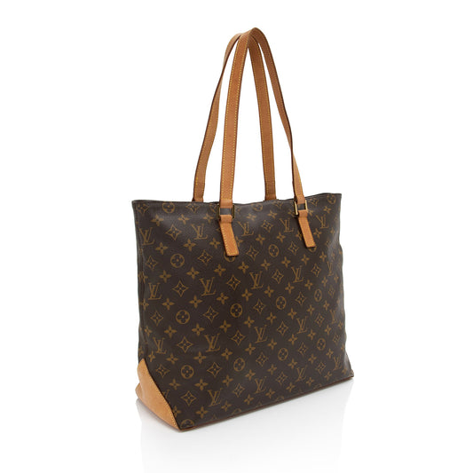 Louis Vuitton Vintage Monogram Canvas Cabas Mezzo Tote (SHF-wC2TEX)