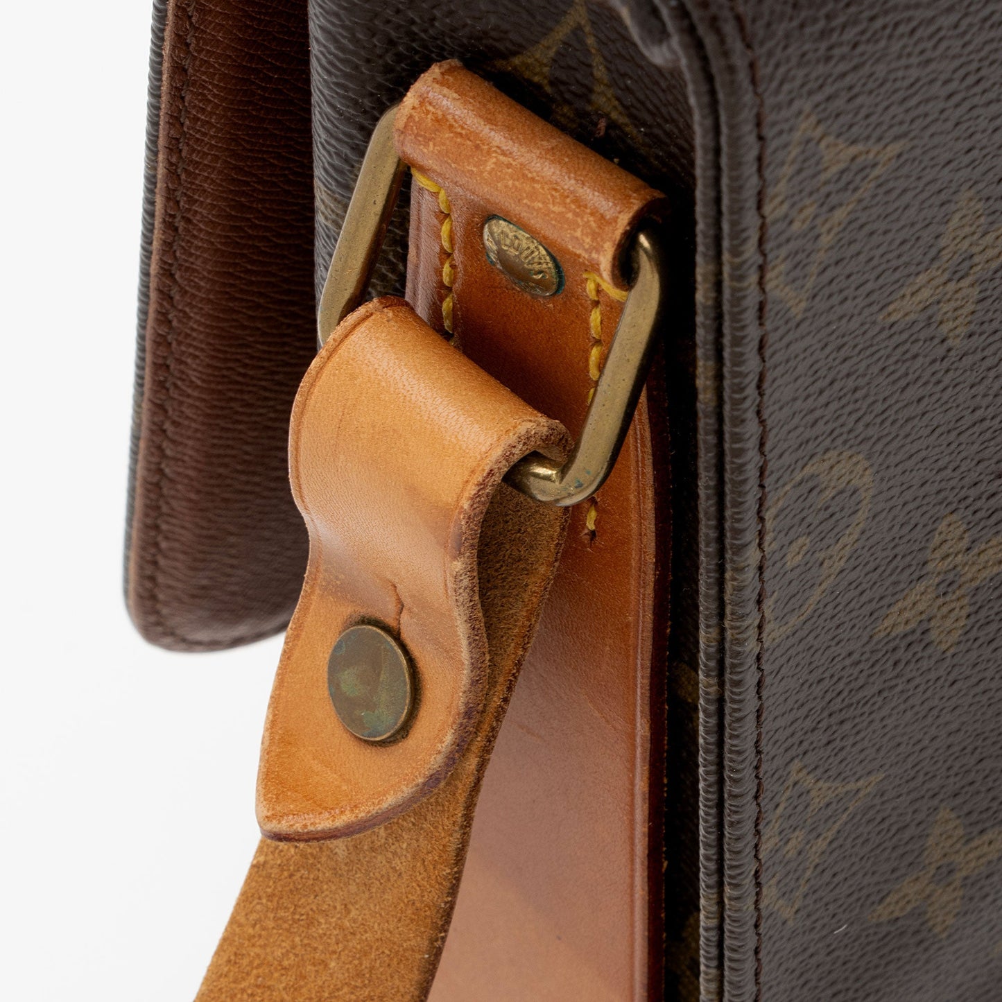 Louis Vuitton Vintage Monogram Canvas Cartouchiere GM Shoulder Bag (SHF-PPHKCM)