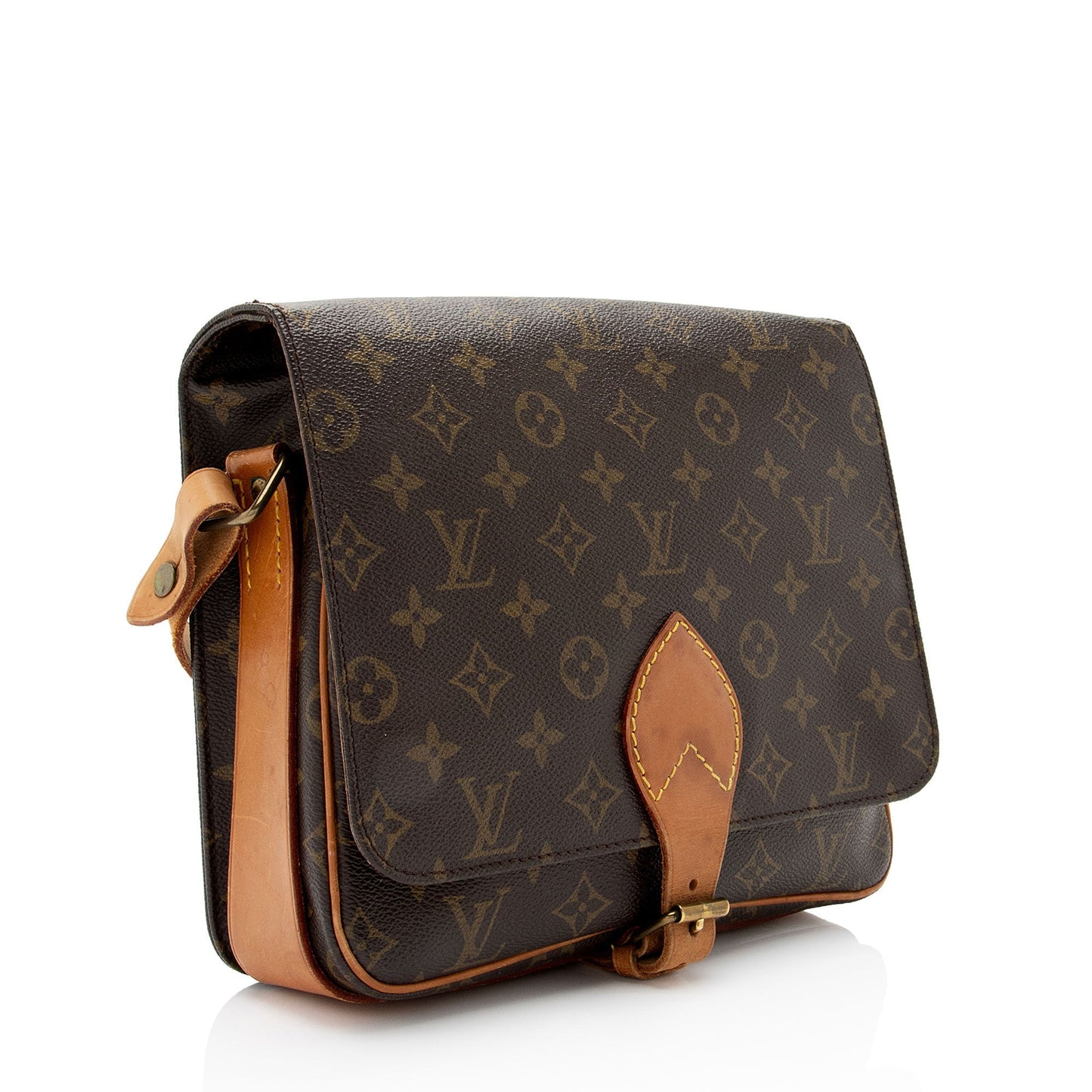 Louis Vuitton Vintage Monogram Canvas Cartouchiere GM Shoulder Bag (SHF-PPHKCM)