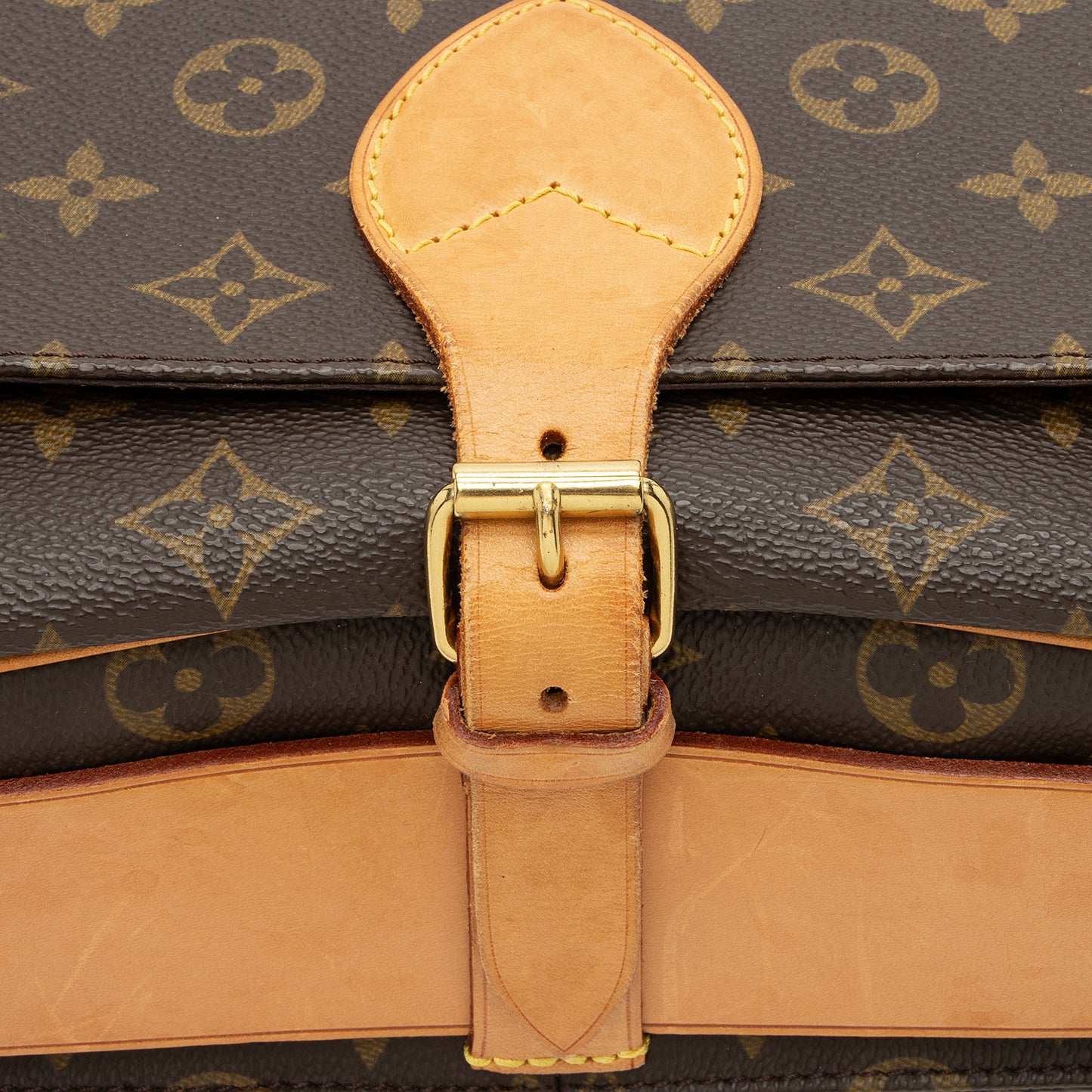 Louis Vuitton Vintage Monogram Canvas Cartouchiere GM Shoulder Bag