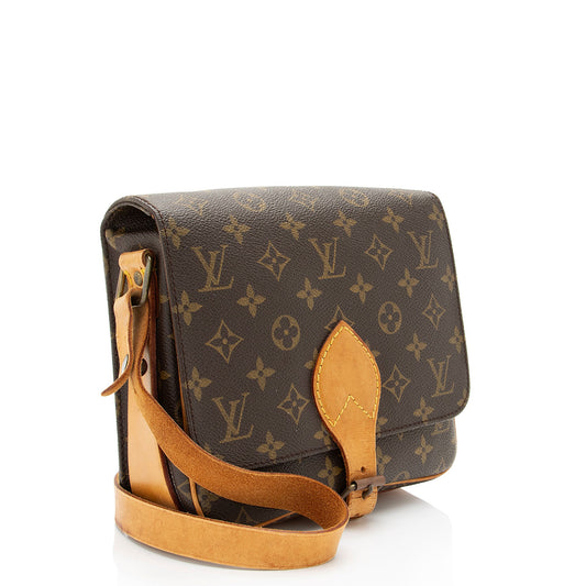 Louis Vuitton Vintage Monogram Canvas Cartouchiere MM Shoulder Bag (SHF-eoZXZQ)