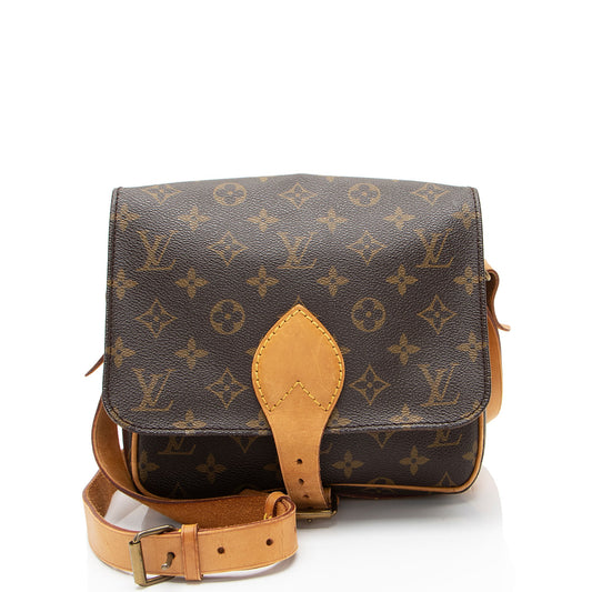 Louis Vuitton Vintage Monogram Canvas Cartouchiere MM Shoulder Bag