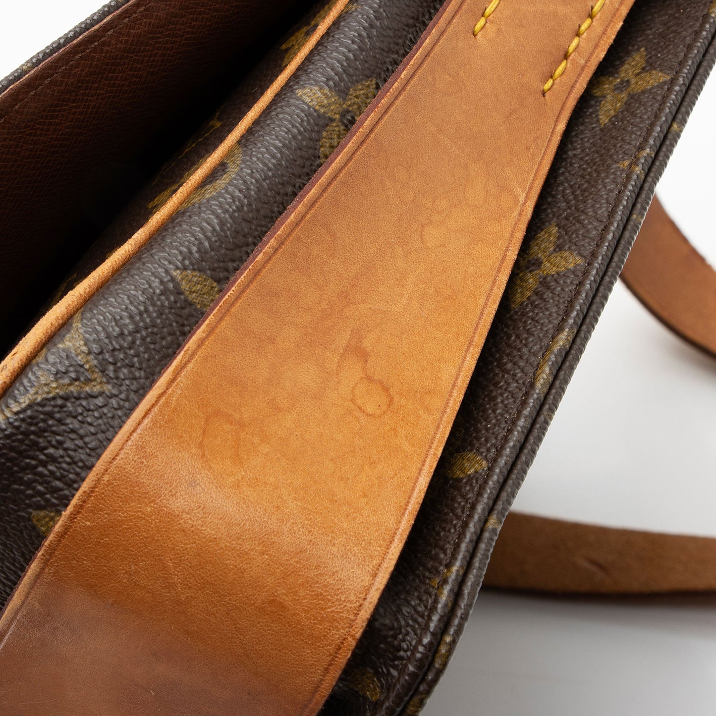 Louis Vuitton Vintage Monogram Canvas Cartouchiere MM Shoulder Bag