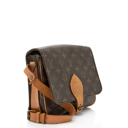 Louis Vuitton Vintage Monogram Canvas Cartouchiere MM Shoulder Bag