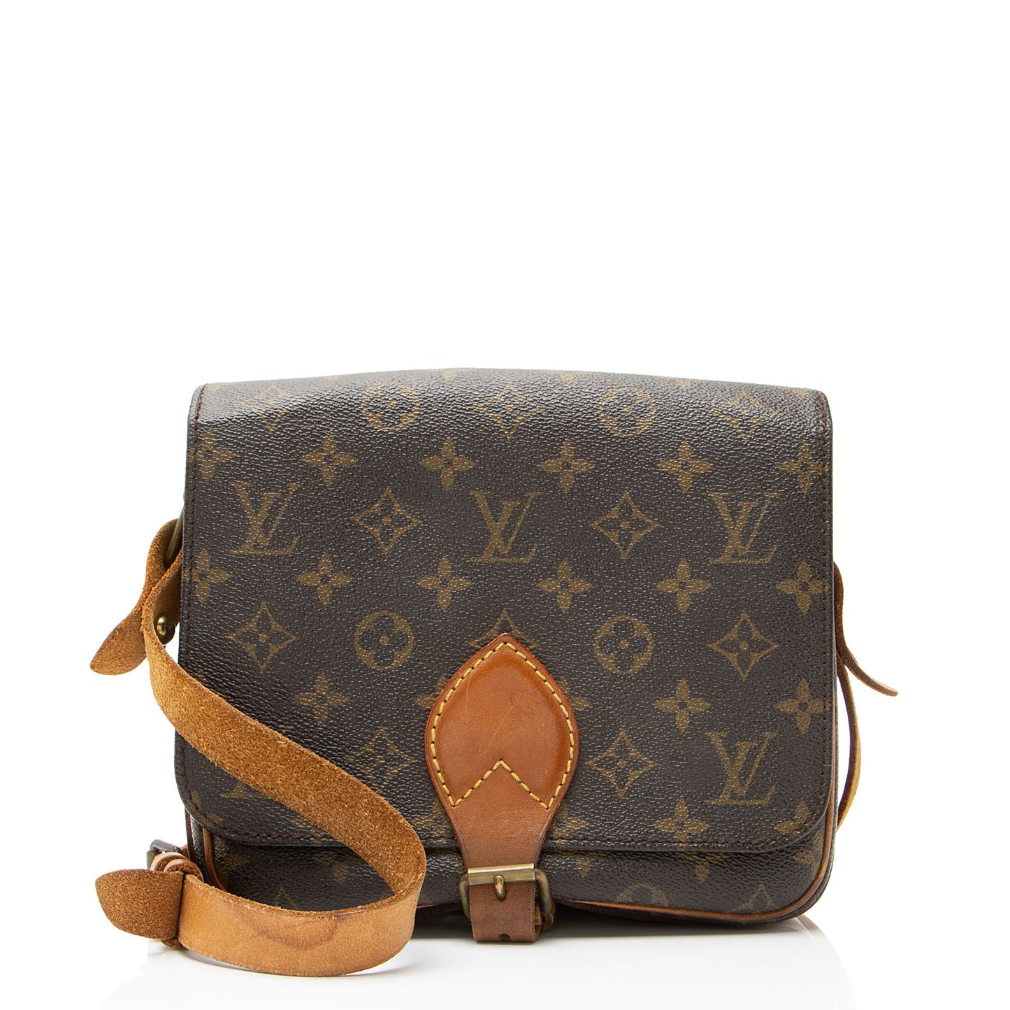 Louis Vuitton Vintage Monogram Canvas Cartouchiere MM Shoulder Bag