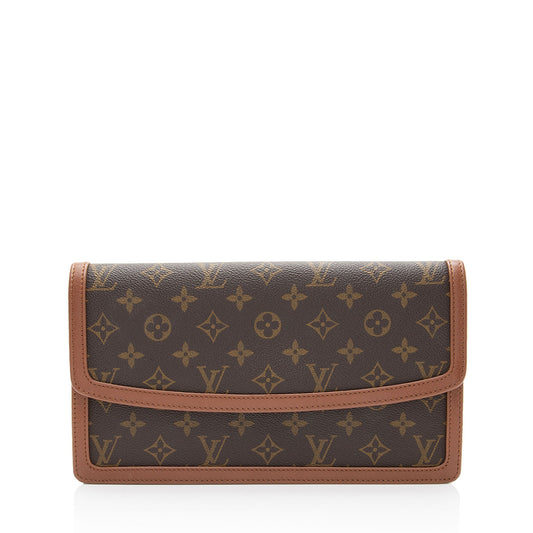 Louis Vuitton Vintage Monogram Canvas Dame 29 Clutch