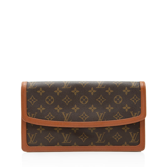 Louis Vuitton Vintage Monogram Canvas Dame 29 Clutch