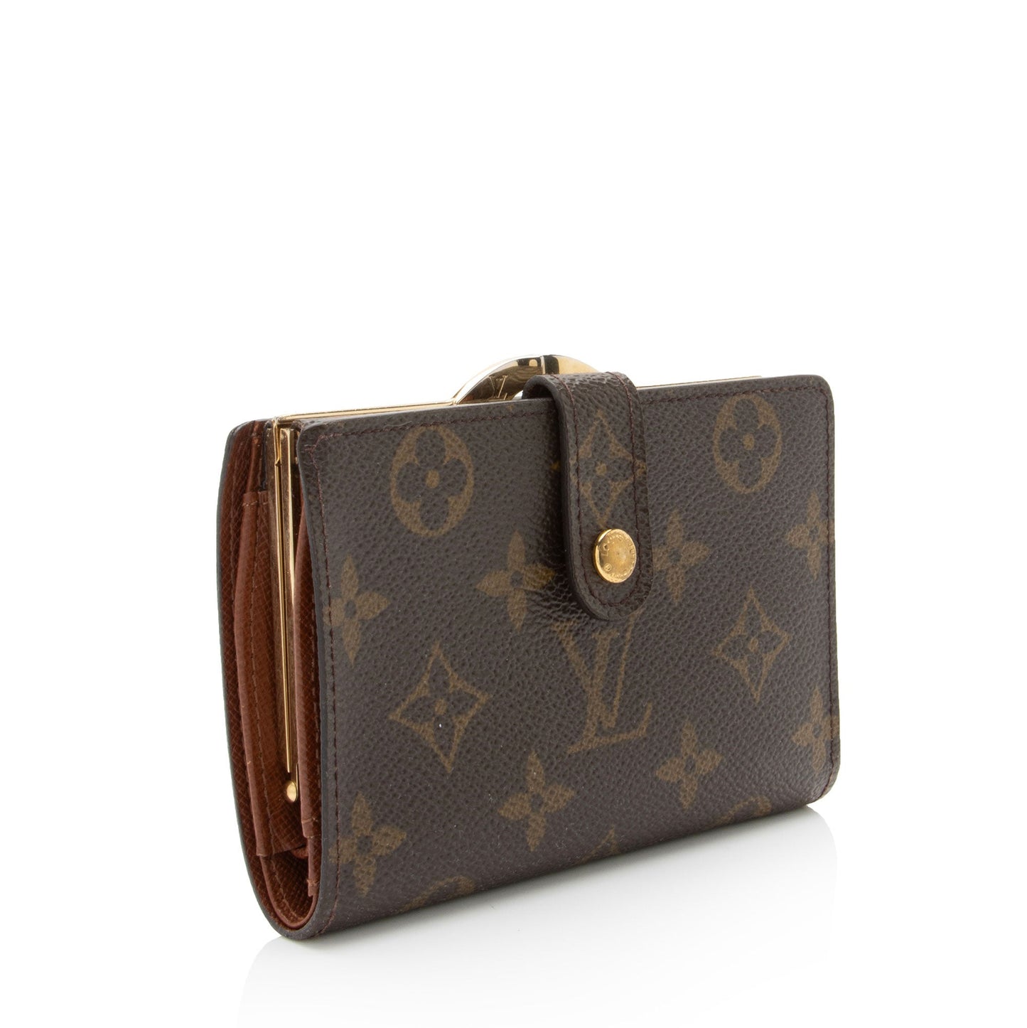 Louis Vuitton Vintage Monogram Canvas French Purse Wallet (SHF-k4pHWw)