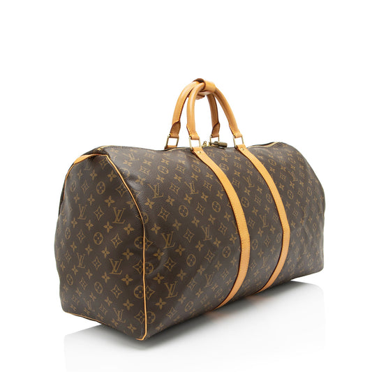 Louis Vuitton Vintage Monogram Canvas Keepall 55 Duffle