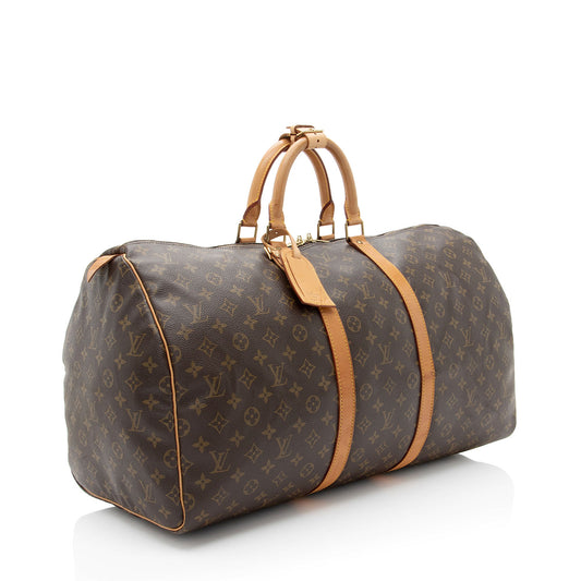 Louis Vuitton Vintage Monogram Canvas Keepall 55 Duffle