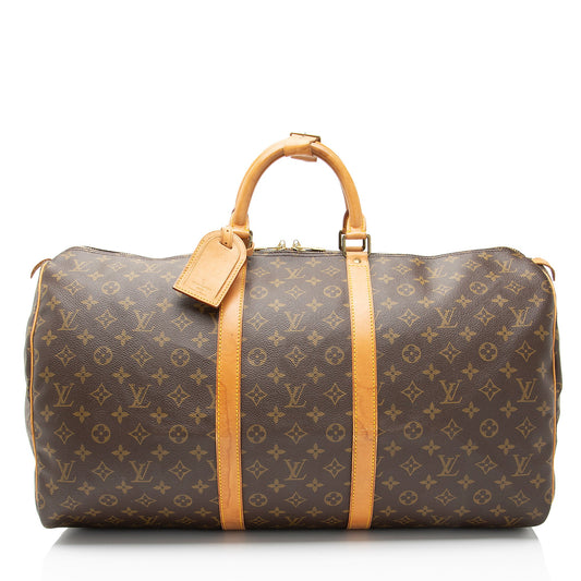 Louis Vuitton Vintage Monogram Canvas Keepall 55 Duffle