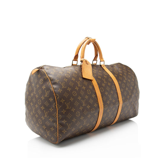 Louis Vuitton Vintage Monogram Canvas Keepall 55 Duffle