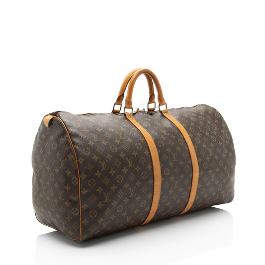 Louis Vuitton Vintage Monogram Canvas Keepall 60 Duffle