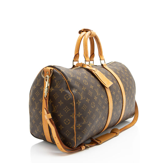 Louis Vuitton Vintage Monogram Canvas Keepall Bandouliere 45 Duffle