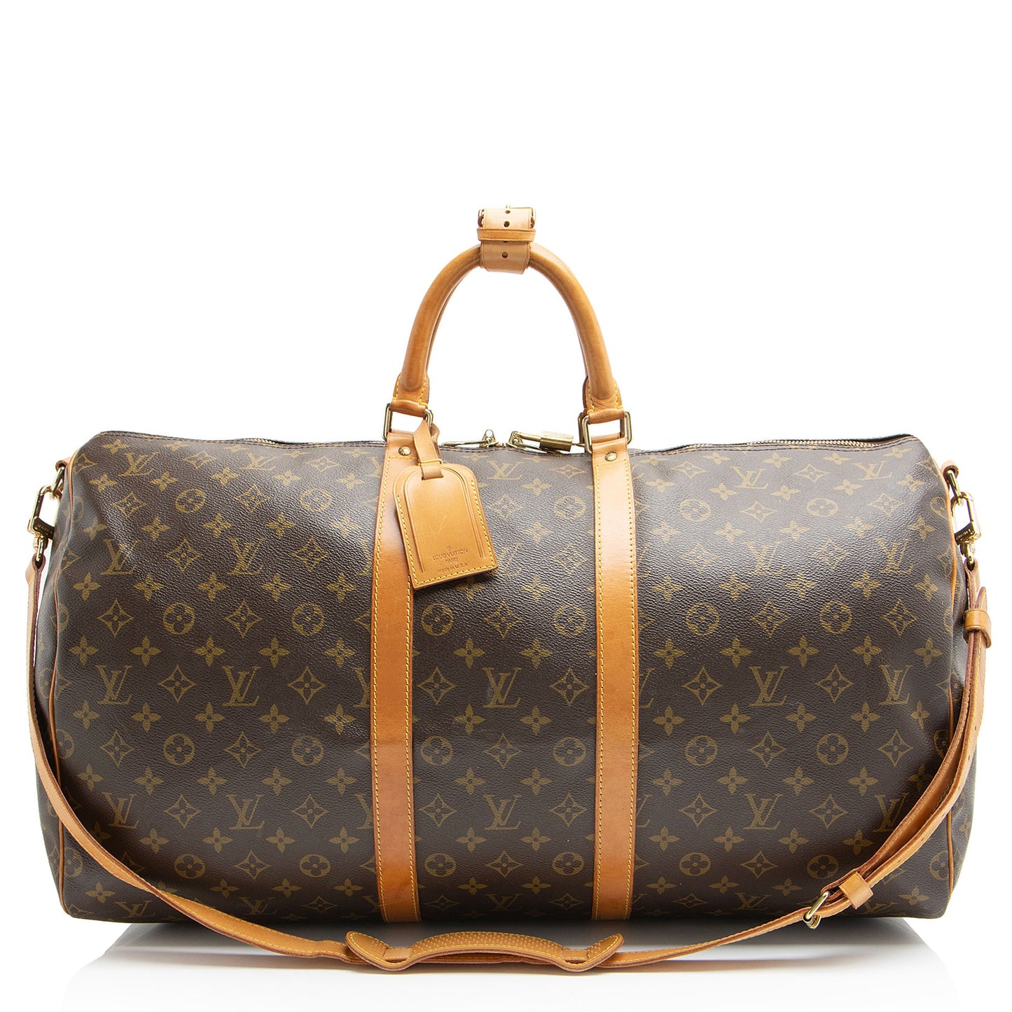 Louis Vuitton Vintage Monogram Canvas Keepall Bandouliere 55 Duffle