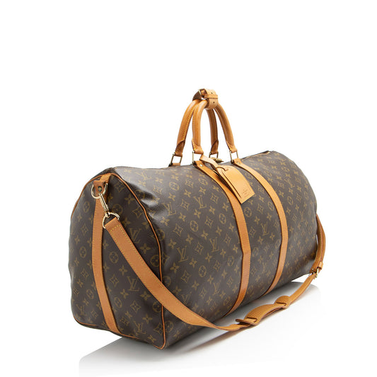 Louis Vuitton Vintage Monogram Canvas Keepall Bandouliere 55 Duffle