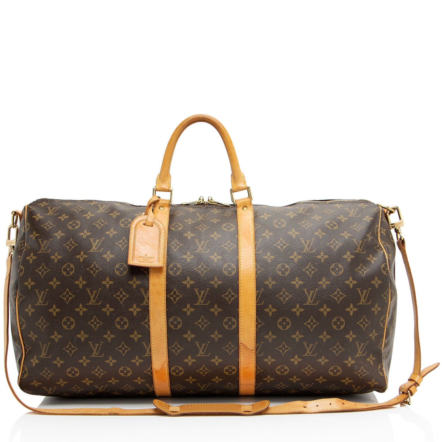 Louis Vuitton Vintage Monogram Canvas Keepall Bandouliere 55 Duffle
