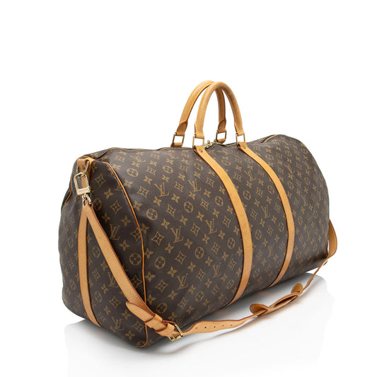 Louis Vuitton Vintage Monogram Canvas Keepall Bandouliere 60 Duffle