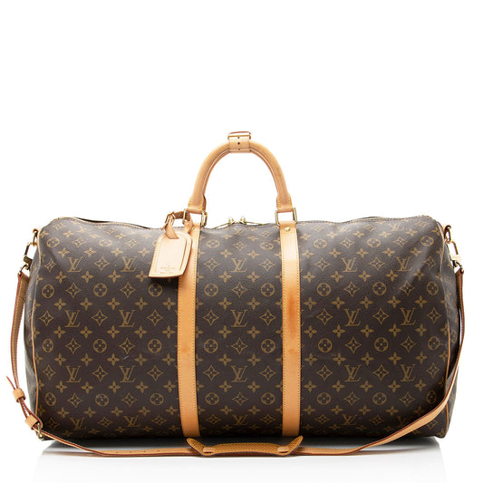 Louis Vuitton Vintage Monogram Canvas Keepall Bandouliere 60 Duffle