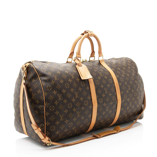 Louis Vuitton Vintage Monogram Canvas Keepall Bandouliere 60 Duffle