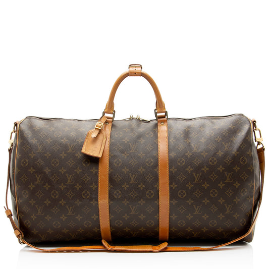 Louis Vuitton Vintage Monogram Canvas Keepall Bandouliere 60 Duffle